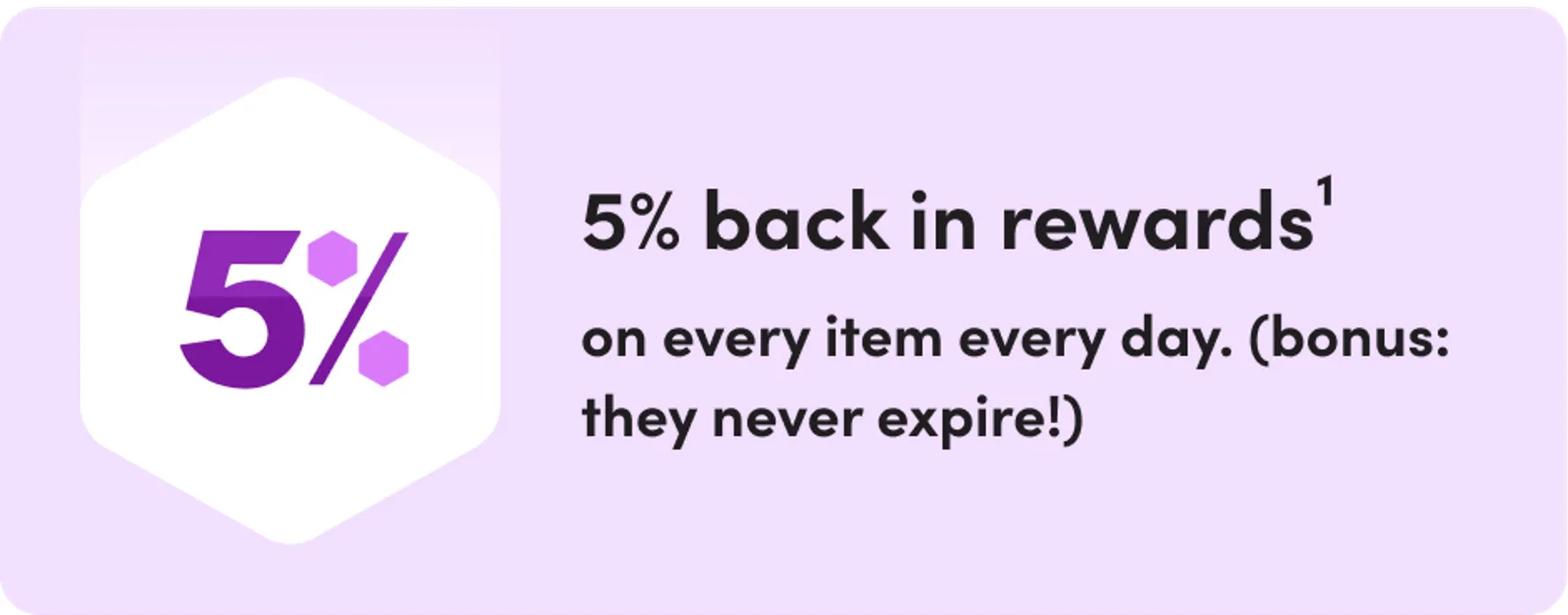 5% back in rewards